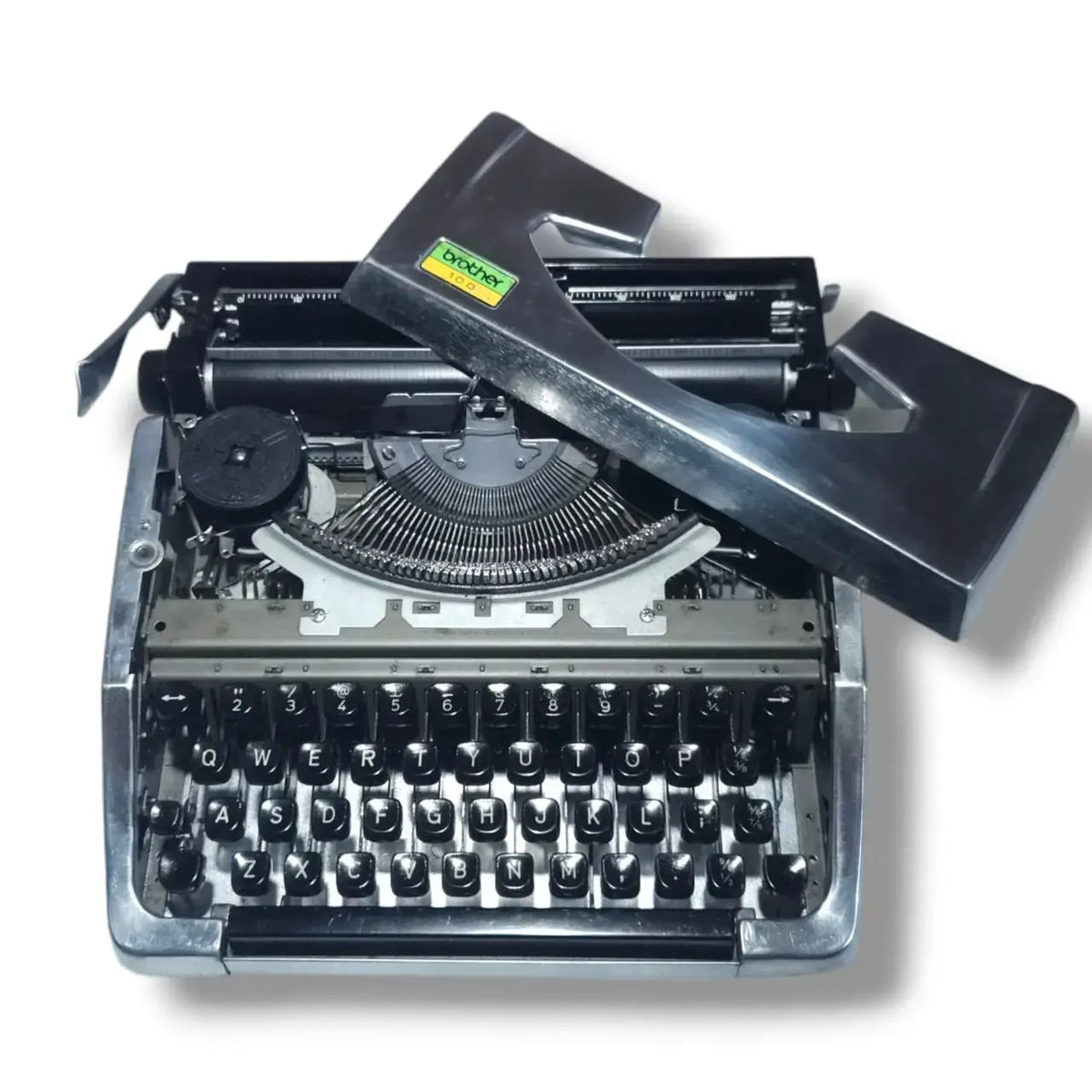 Brother 100 Deluxe Chrome Typewriter