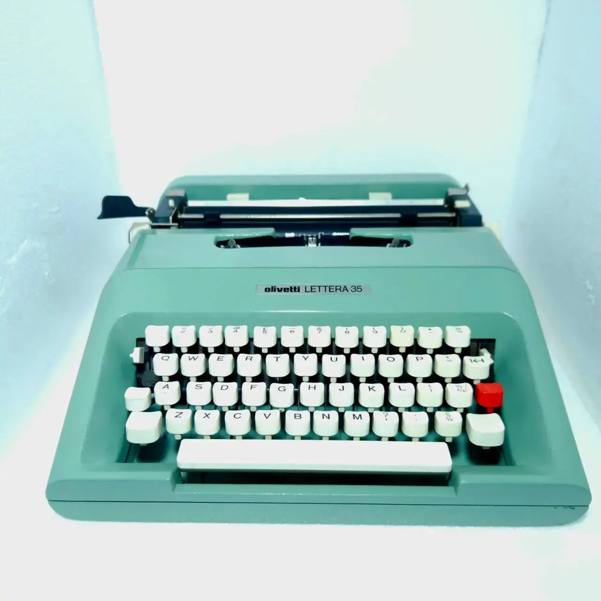 Olivetti Lettera 35 British Green Typewriter