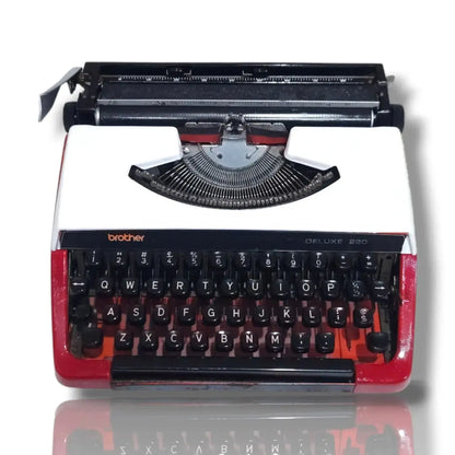 Brother Deluxe 220 Swiss Portable Typewriter