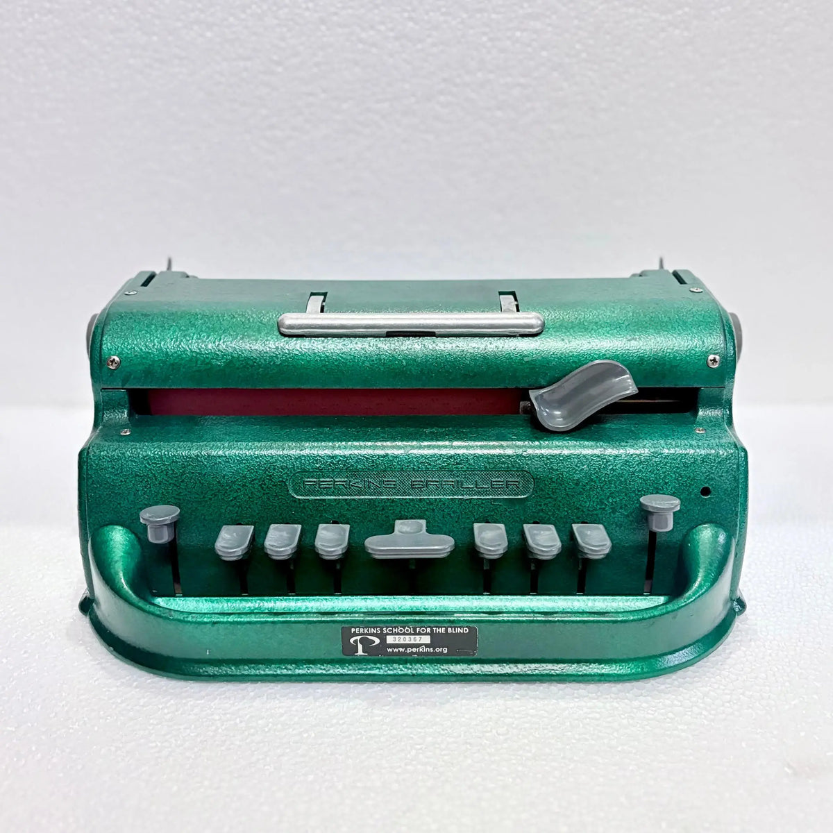 Perkins Braille Typewriter Green Emerald Edition