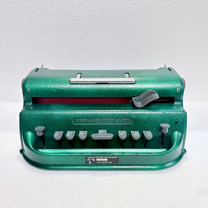 Perkins Braille Typewriter Green Emerald Edition