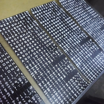 Typewriter Keytop Sticker Set