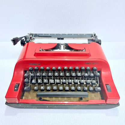 Remington Cosmic Red Travel Riter Typewriter