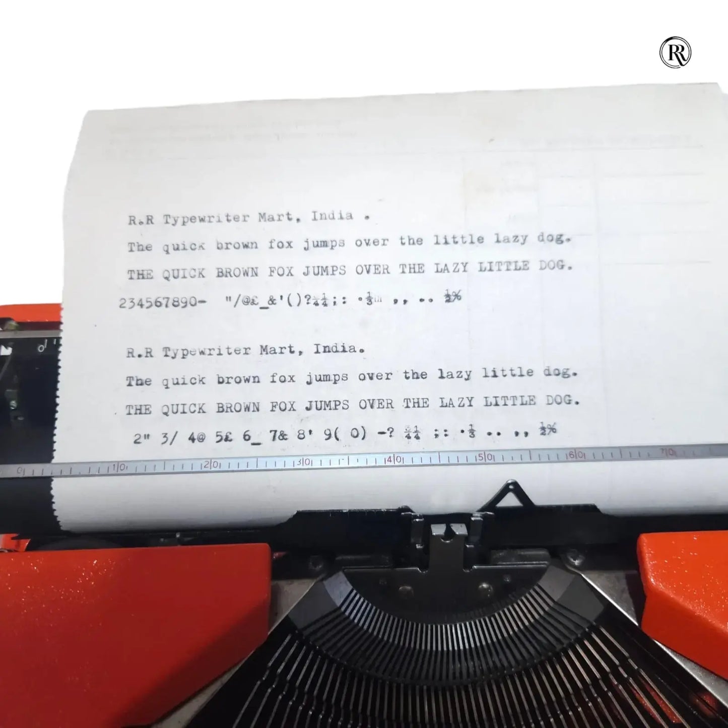 Silver Reed Silverette Cosmic Orange Typewriter