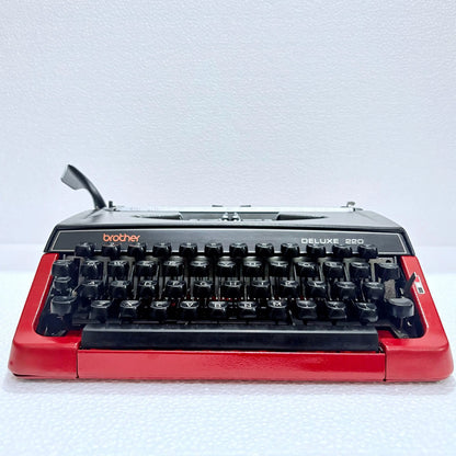 Brother Deluxe 220 Typewriter Inferno Red Edition