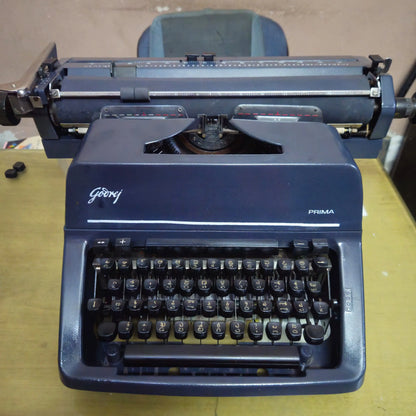 Original Godrej Prima Telugu keyboard layout heavy duty manual typewriter closeup