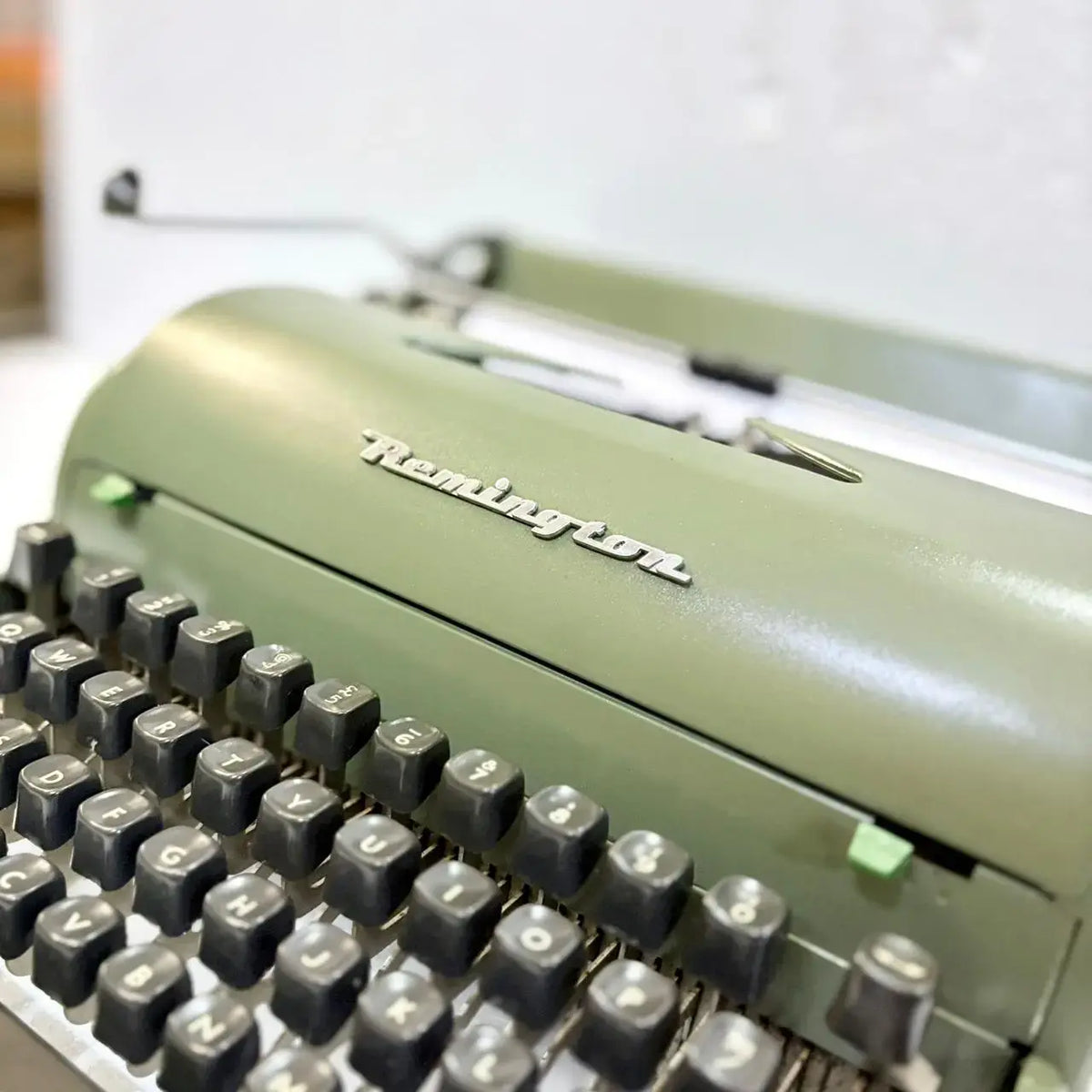 Remington Quiet Riter Olive Military Green Typewriter