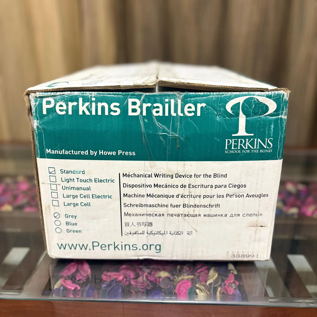 Perkins Braille Typewriter Factory Sealed Silver Edition