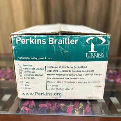 Perkins Braille Typewriter Factory Sealed Silver Edition