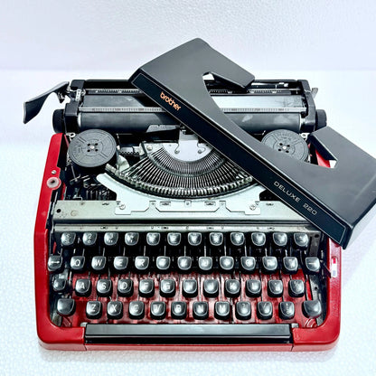 Brother Deluxe 220 Typewriter Inferno Red Edition