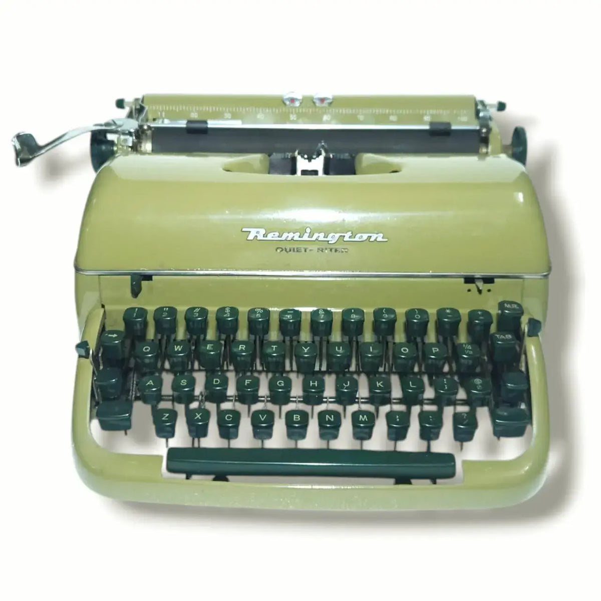 Remington Quiet Riter Olive Green Typewriter