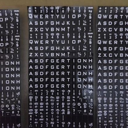 Typewriter Keytop Sticker Set