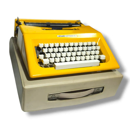 Olivetti Lettera 25 Yellow Gold Typewriter