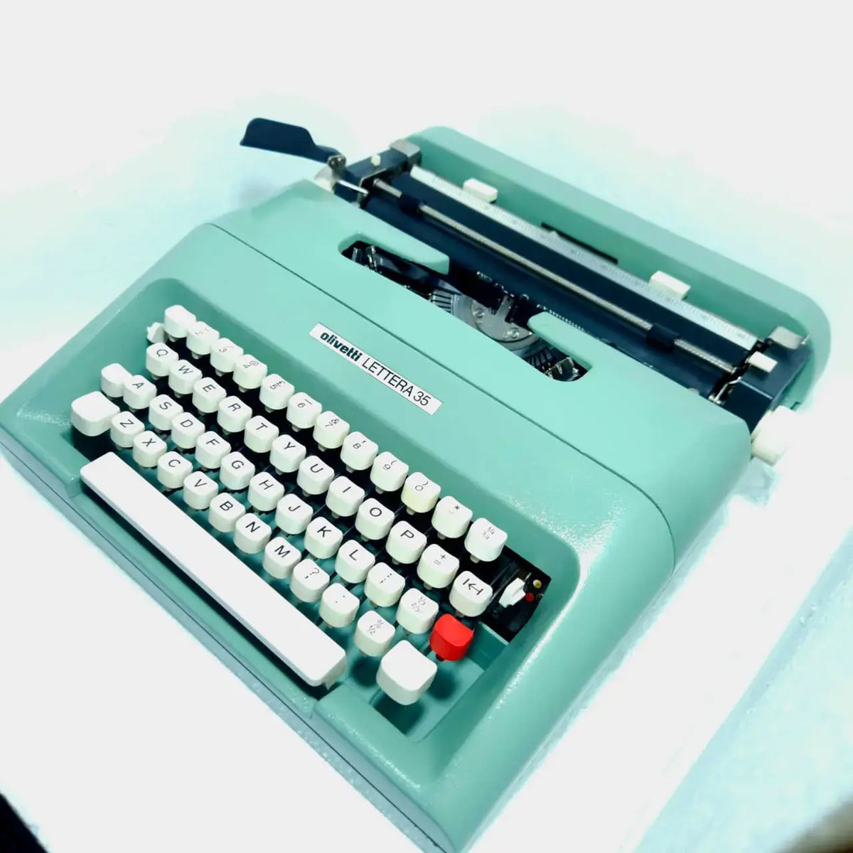 Olivetti Lettera 35 British Green Typewriter