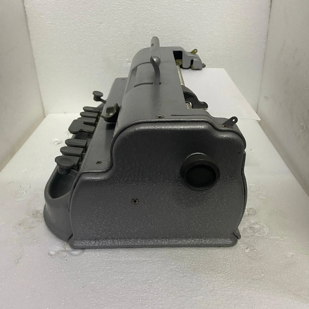 Grey Perkins Braille Typewriter