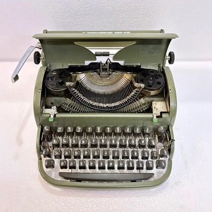 Remington Quiet Riter Olive Military Green Typewriter