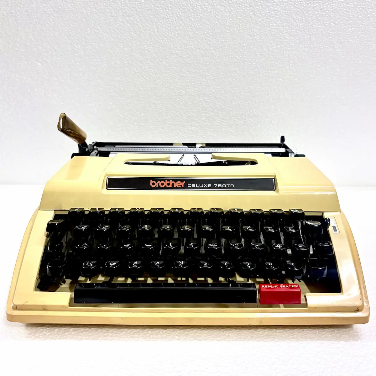 Rare Arabic Brother 750TR typewriter with authentic Arabic keys, mechanical action and portable format for Arabic writing in India