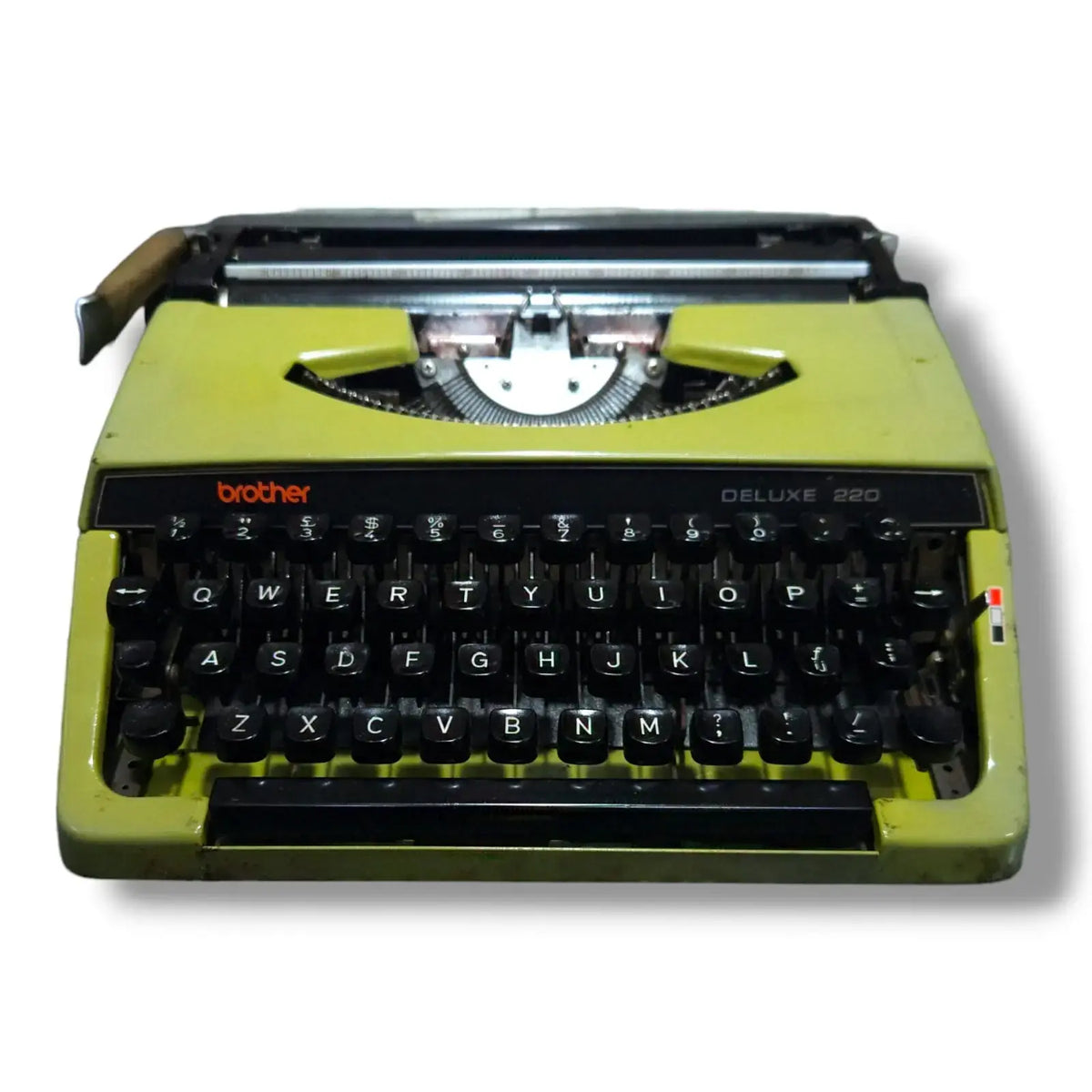 Brother Deluxe 220 Olive Typewriter
