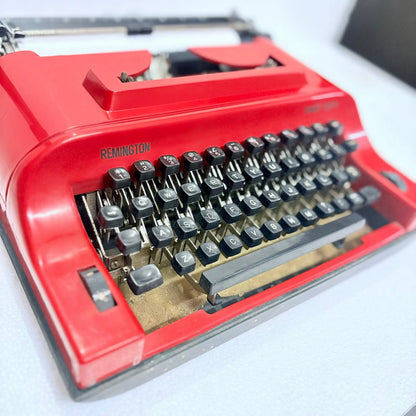 Remington Cosmic Red Travel Riter Typewriter