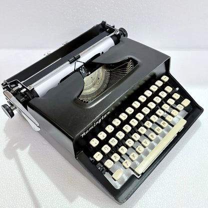 Remington Monarch Typewriter Obsidian Black