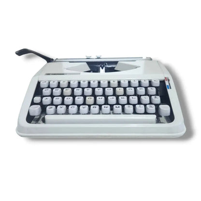 Low angle Hermes Typewriter typing machine, imported typewriter available at RR Typewriter Mart store