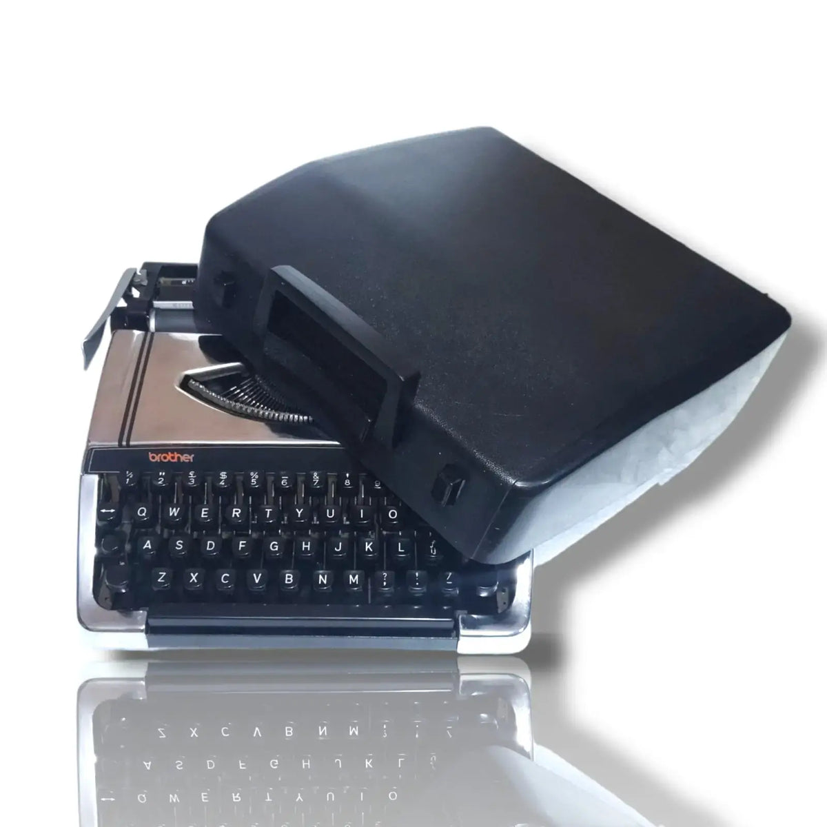 Brother 220 Deluxe Chrome Portable Typewriter
