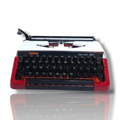 Brother Deluxe 220 Swiss Portable Typewriter