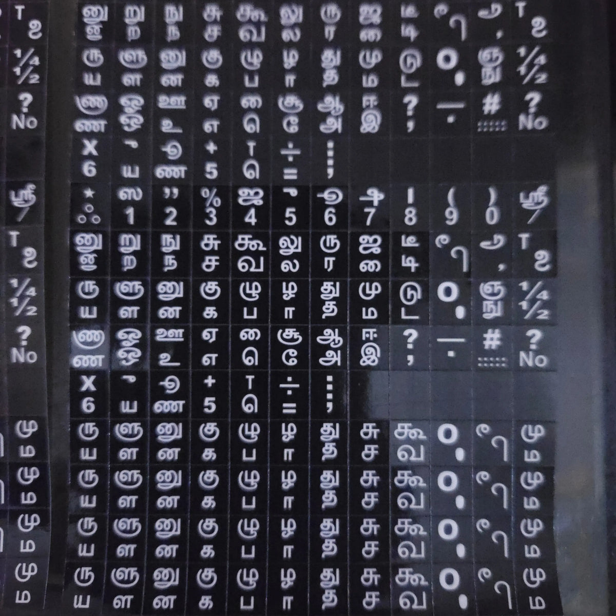 Typewriter Keytop Sticker Set
