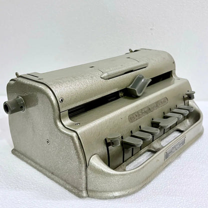 American Braille Typewriter imported as a complete original machine, with gold factory finish and careful servicing by RR Typewriter Mart
