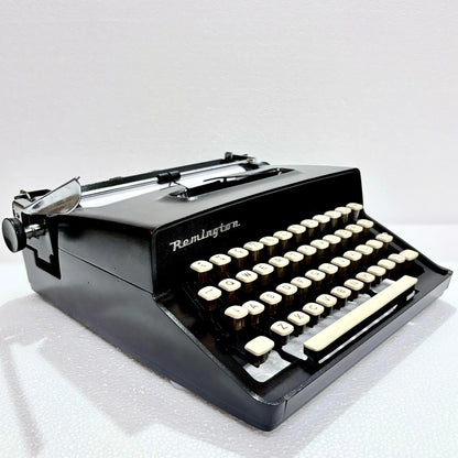 Remington Monarch Typewriter Obsidian Black