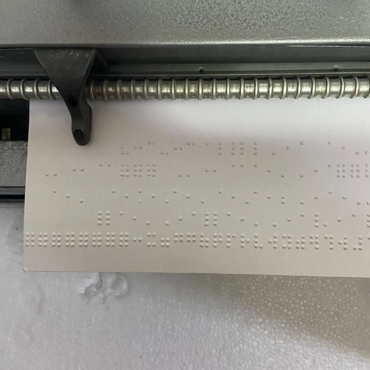 Grey Perkins Braille Typewriter