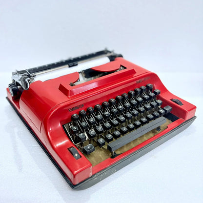 Remington Cosmic Red Travel Riter Typewriter