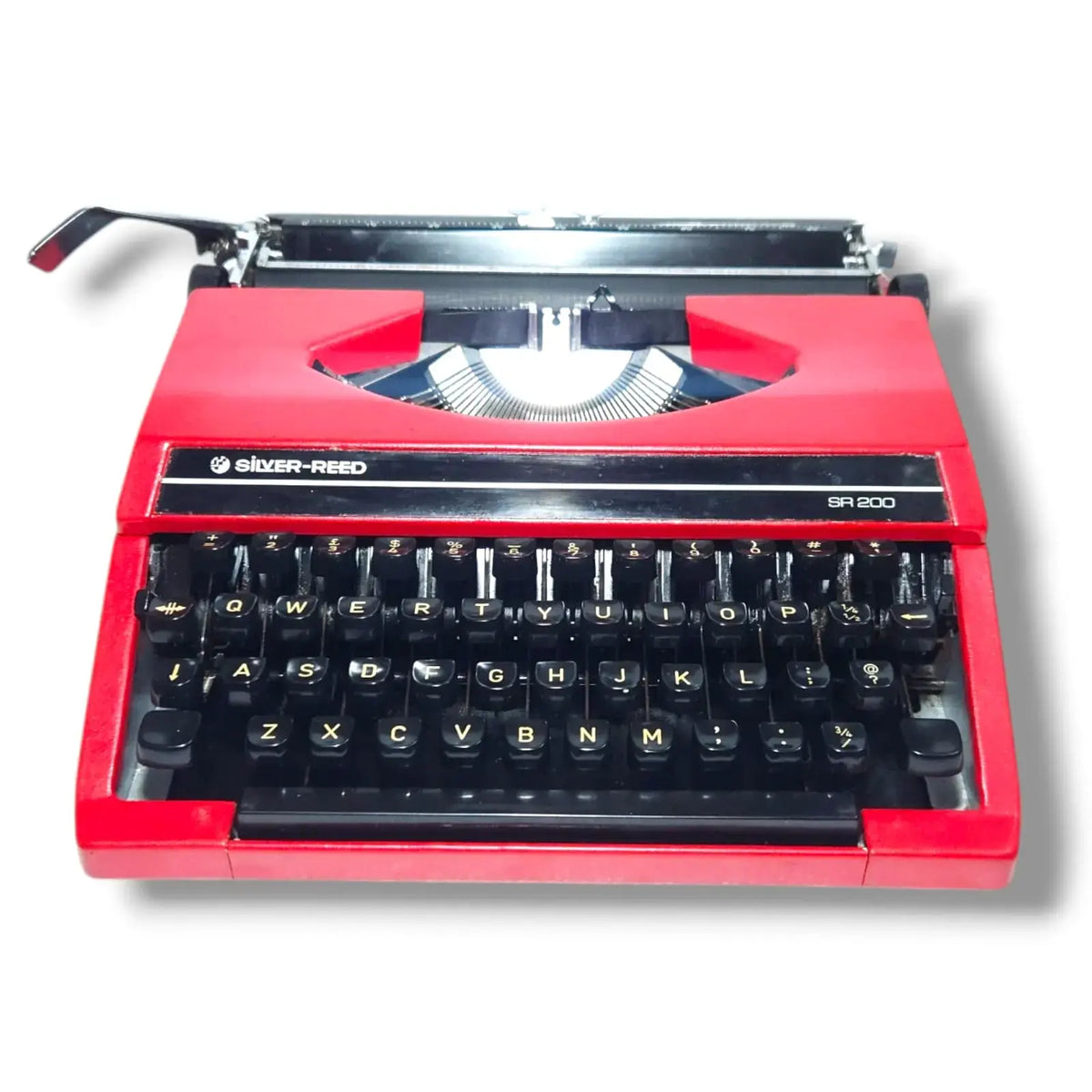 Silver Reed Cherry Red Typewriter