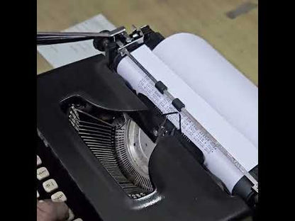 Remington Monarch Typewriter Obsidian Black