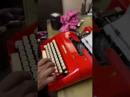 Olivetti Lettera 35 Typewriter Scarlet Red